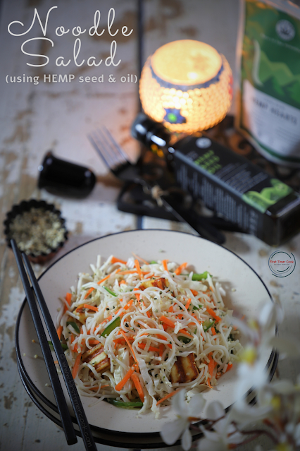 Noodle Salad using Hemp Oil &amp; Seeds