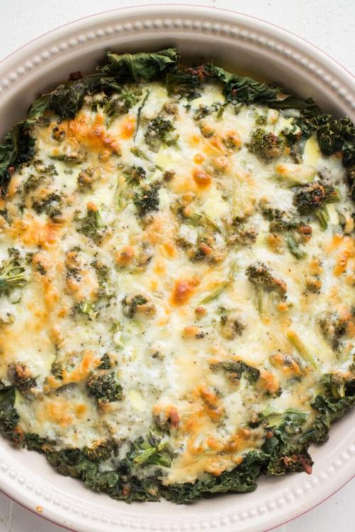 Crustless Broccoli and Cheese Quiche