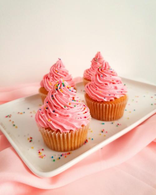 Vanilla Cupcake With Buttercream Frosting
