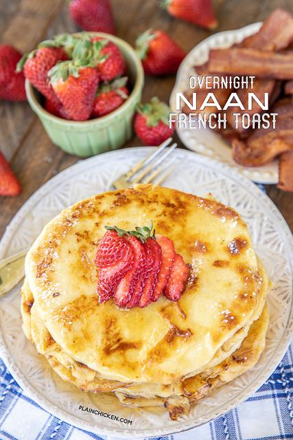 Overnight Naan French Toast