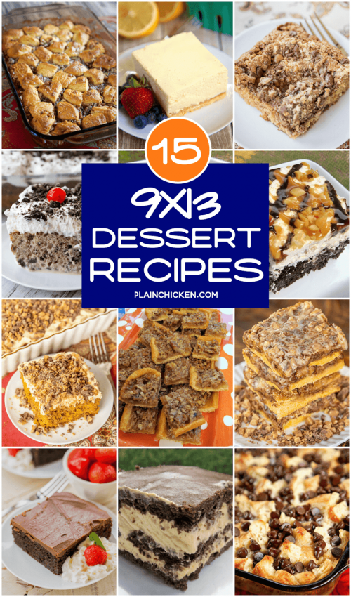 9x13 Dessert Recipes