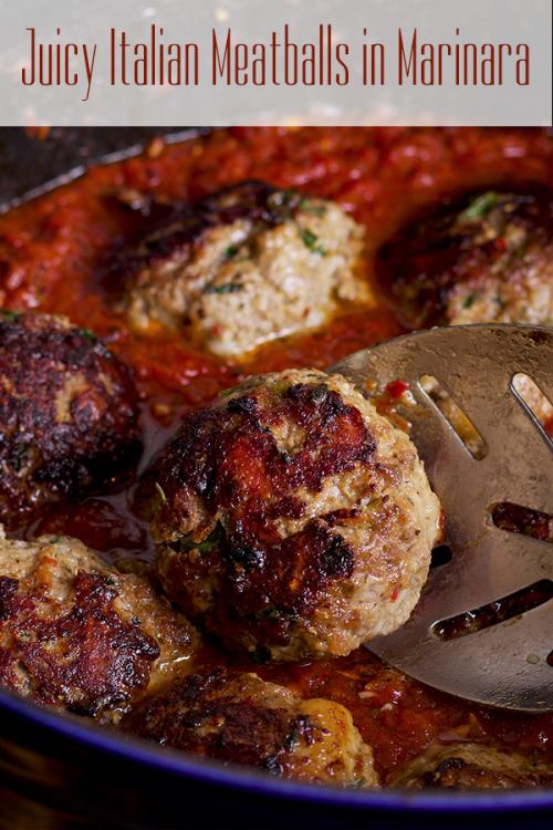 Homemade Meatballs in Marinara Sauce {Italian Style Recipe}